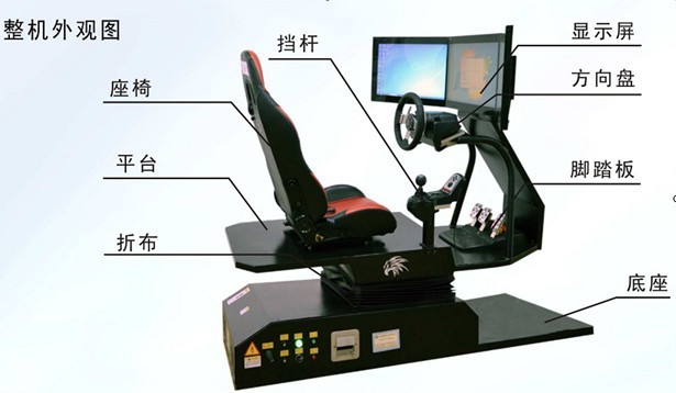 4D動(dòng)感汽車駕駛模擬器